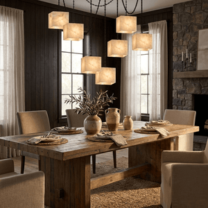Cascade Chain Cube Chandelier