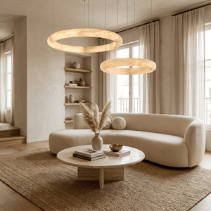Halo di Pietra Alabaster Chandelier