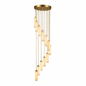 Column Alabaster Staircase Chandelier