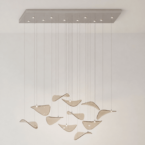 Wave Floating Leaf Chandelier