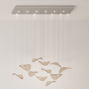 Wave Floating Leaf Chandelier