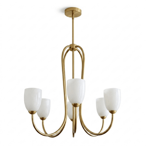 Tulip Gold Chandelier