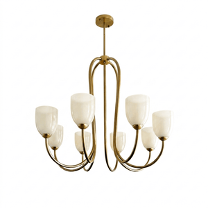 Tulip Gold Chandelier