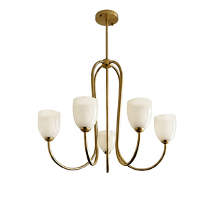 Tulip Gold Chandelier