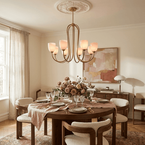 Tulip Gold Chandelier