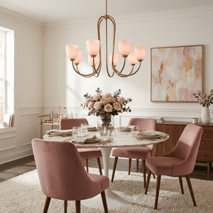 Tulip Gold Chandelier