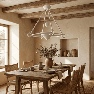 Sculptural Plaster Chandelier