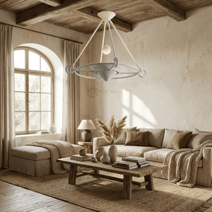 Sculptural Plaster Chandelier