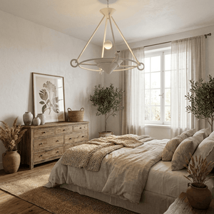 Sculptural Plaster Chandelier