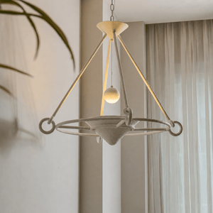 Sculptural Plaster Chandelier