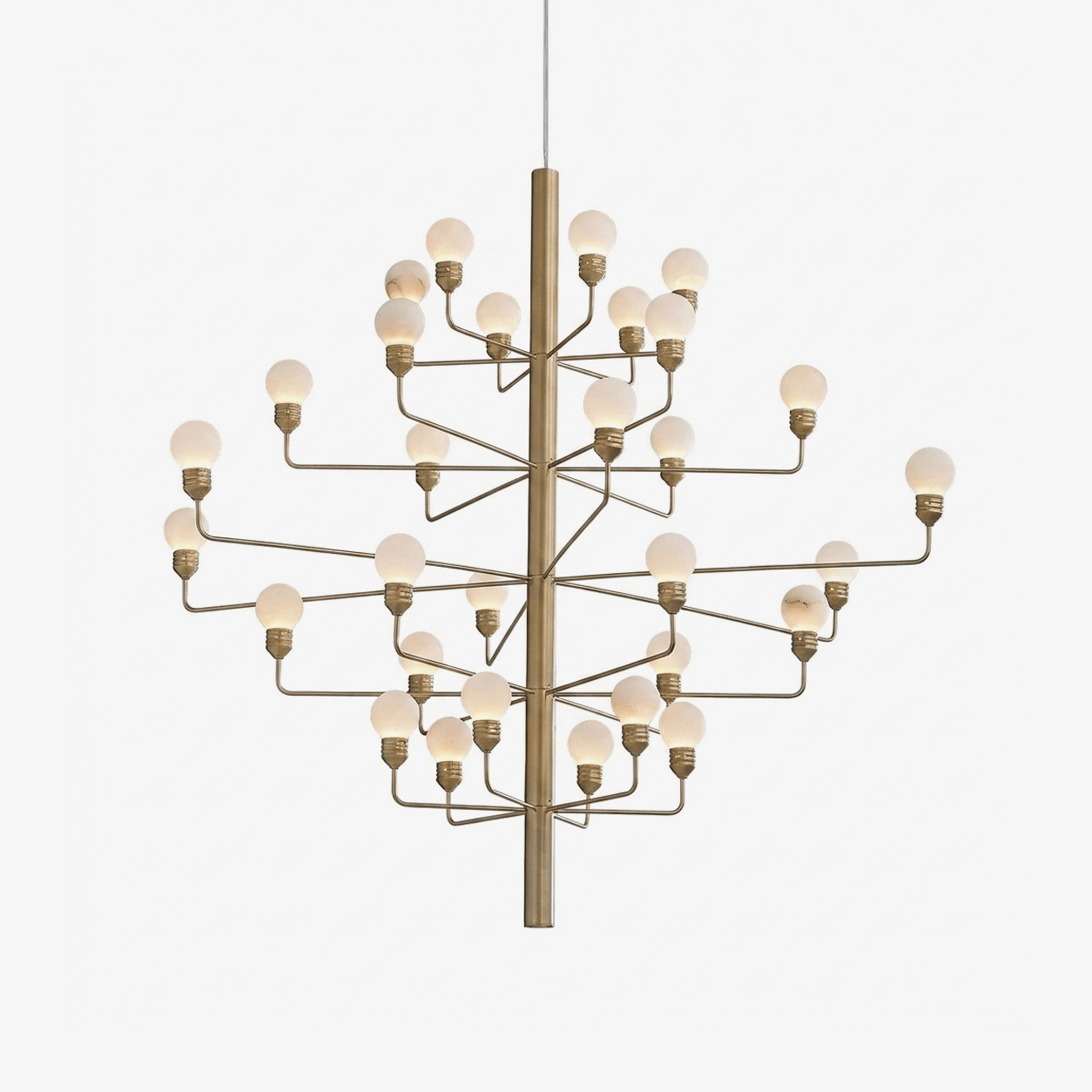 Raggiera Tiered Alabaster Globe Chandelier
