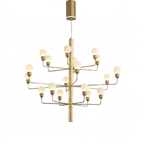 Raggiera Tiered Alabaster Globe Chandelier