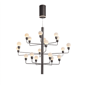 Raggiera Tiered Alabaster Globe Chandelier