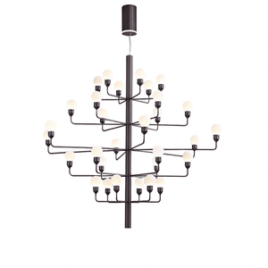 Raggiera Tiered Alabaster Globe Chandelier