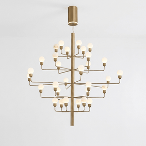 Raggiera Tiered Alabaster Globe Chandelier