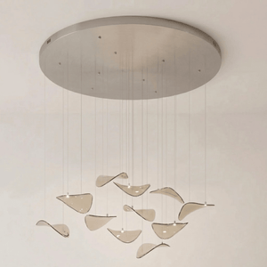 Wave Floating Leaf Chandelier