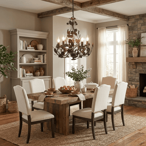 Rosaio Wrought Iron Chandelier
