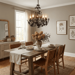 Rosaio Wrought Iron Chandelier