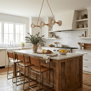 Slim Brass Linear Chandelier