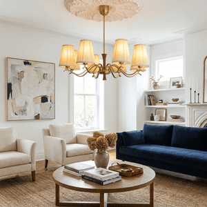 Cream Fabric Chandelier