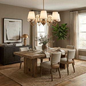 Scalloped Shade Chandelier