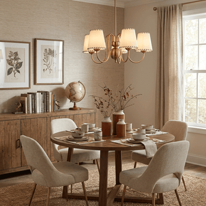 Scalloped Shade Chandelier