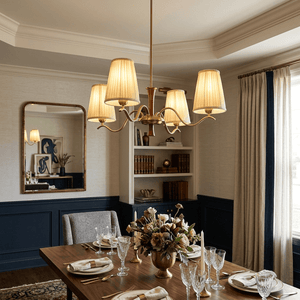 Cream Fabric Chandelier