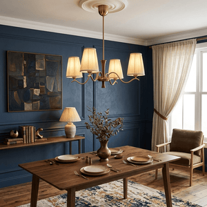 Cream Fabric Chandelier