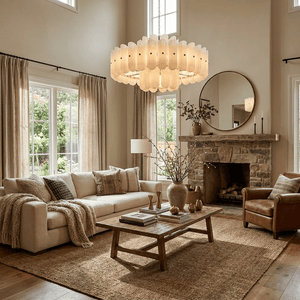 Seraphine Linear Fluted Glass Chandelier