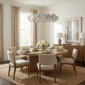 Orvella Plaster Disc Chandelier