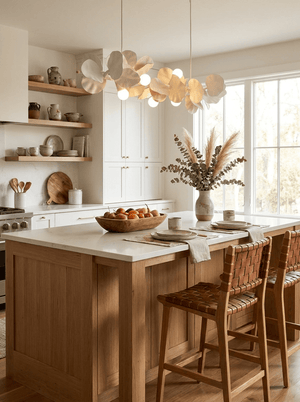 Blossom Branch Plaster Dining Chandelier