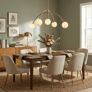 Lunara Alabaster Arc Chandelier
