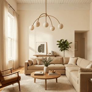 Lunara Alabaster Arc Chandelier