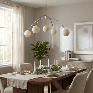 Lunara Alabaster Arc Chandelier