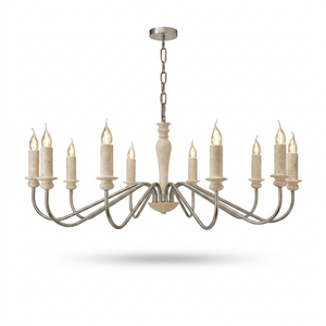 Claren Travertine Candle Chandelier