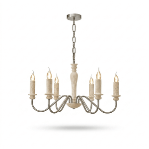 Claren Travertine Candle Chandelier