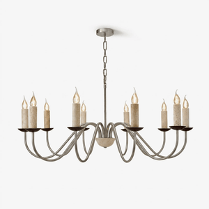 Edris Travertine Candle Chandelier