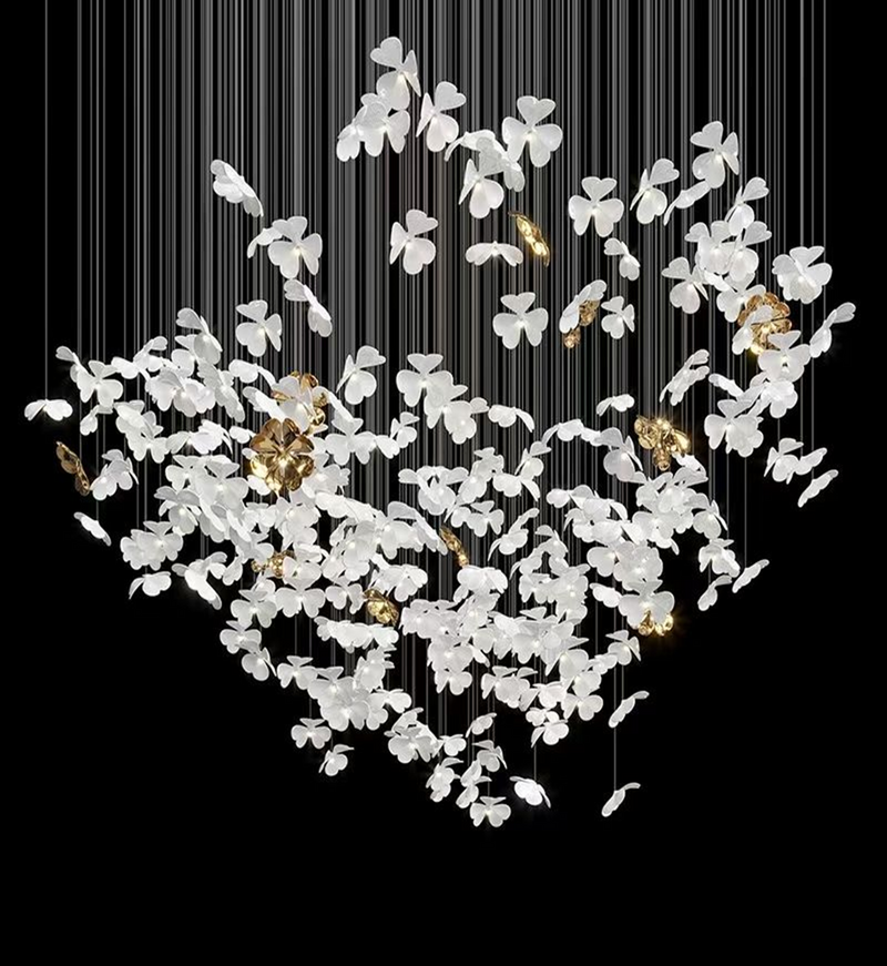 Sylvara Ceramic Blossom Chandelier – detail 9