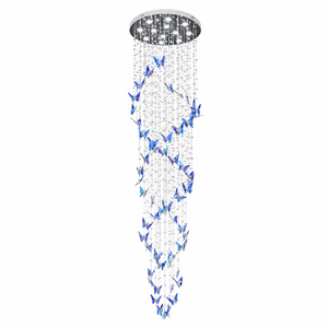 Elyndra LED K9 Crystal Column Chandelier