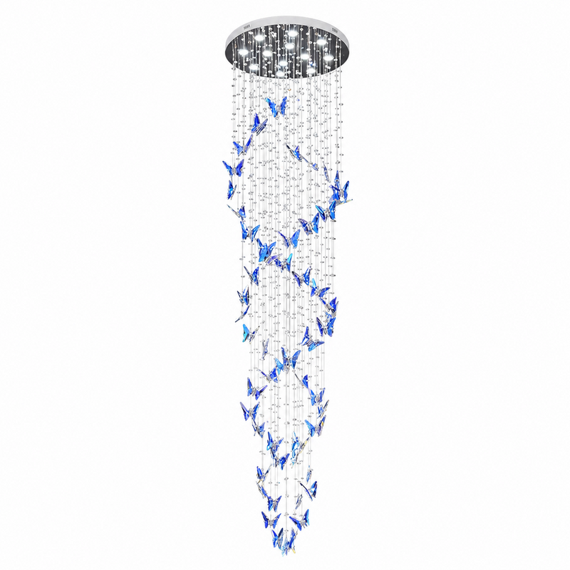 Elyndra LED K9 Crystal Column Chandelier – detail 6