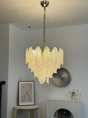 Glass Teardrop Chandelier
