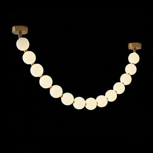 Pearl Glass Necklace Balls Chandelier