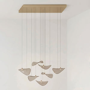 Wave Floating Leaf Chandelier