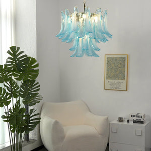 Azure Drift Glass Chandelier