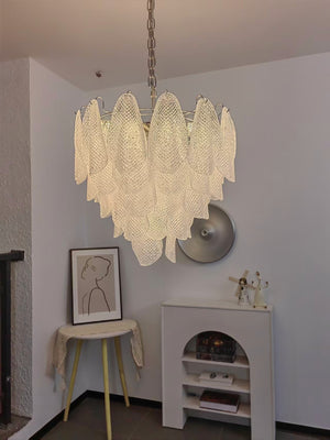 Glass Teardrop Chandelier
