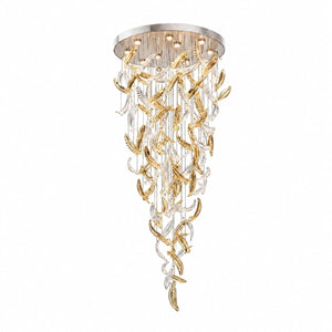 Glass Feathers Flying Chandelier
