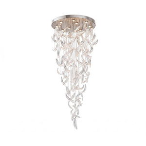 Glass Feathers Flying Chandelier