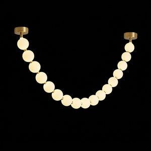 Pearl Glass Necklace Balls Chandelier