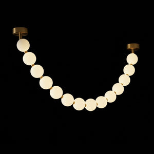 Pearl Glass Necklace Balls Chandelier