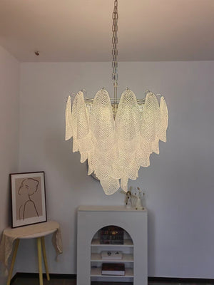Glass Teardrop Chandelier